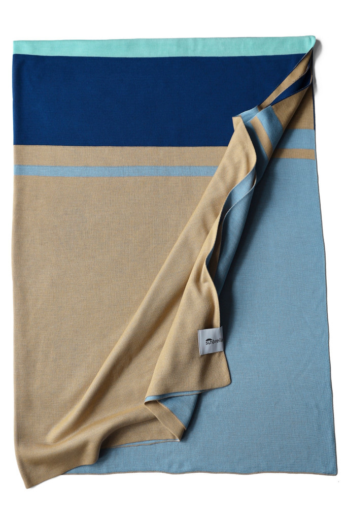 Sunbrella Plaids - Chalk Aqua Stripe