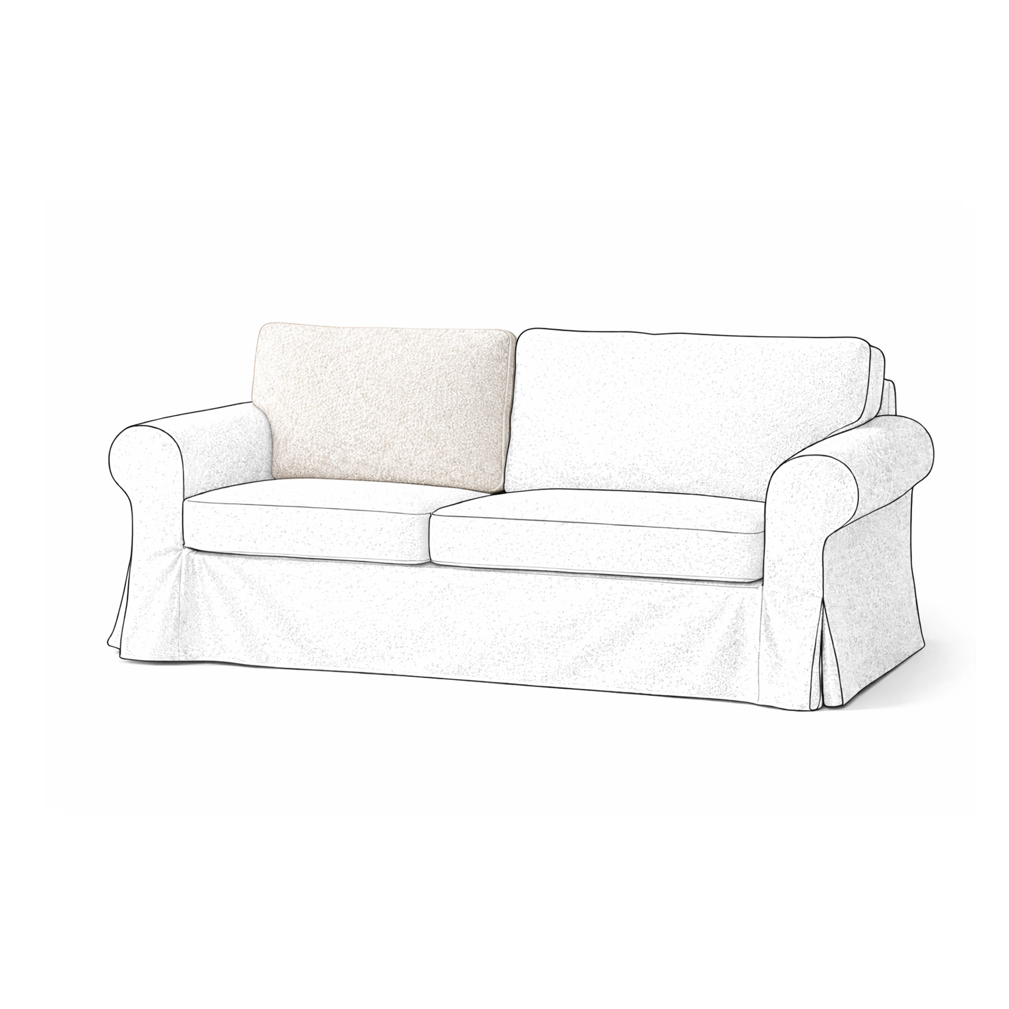 Ikea Ektorp Rugkussen Links - 2 -zits - Stevig