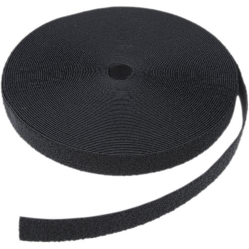 Klittenband 5 cm  Lus - Zwart - Zelfklevend  per meter